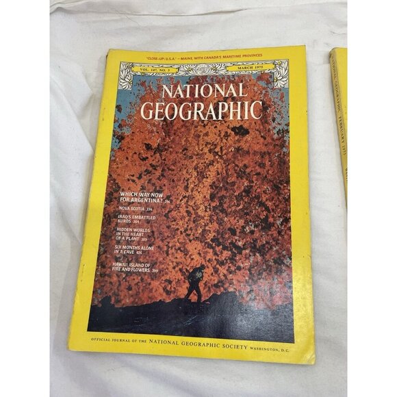 Nat Geo Mags Jan–Jul 1985 Vtg Slipcvr Set Collect Geo Travel Decor Ed. - Picture 8 of 16